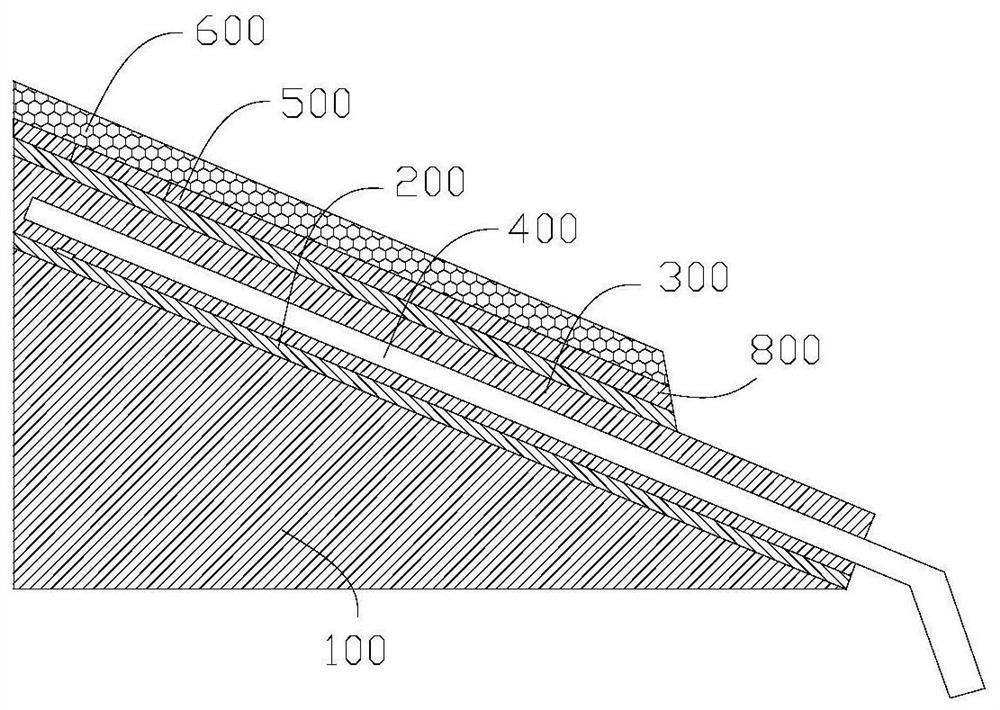 Anti-frost heave slope protection structure and its construction method