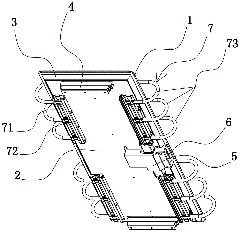 A glass towel warmer