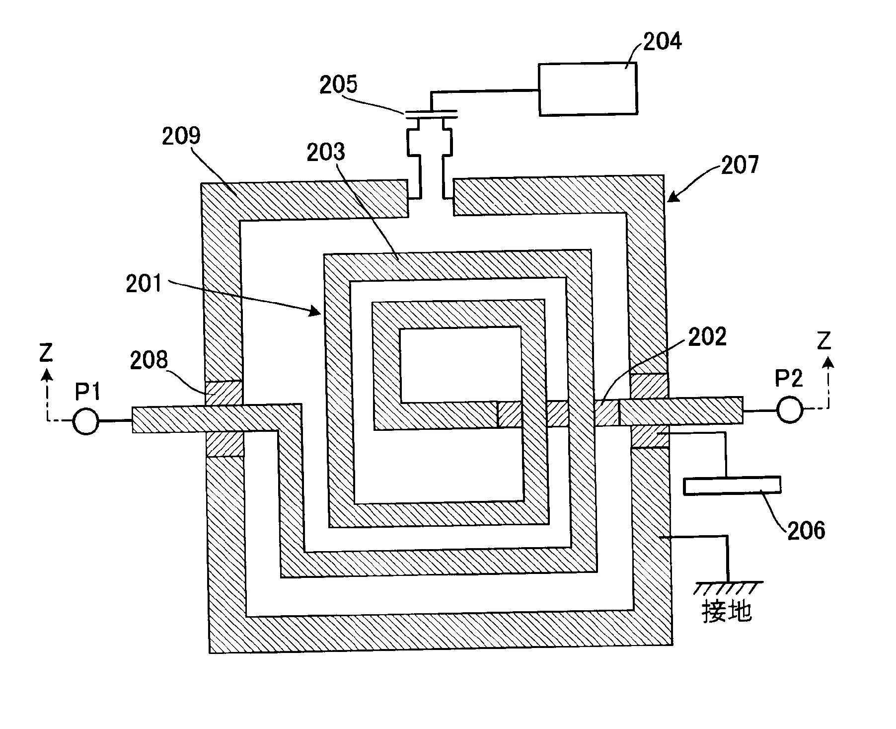 Variable inductor and semiconductor device using same