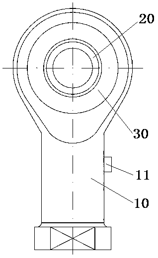 Dustproof rod end joint bearing and dustproof rod end joint bearing production method