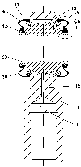 Dustproof rod end joint bearing and dustproof rod end joint bearing production method