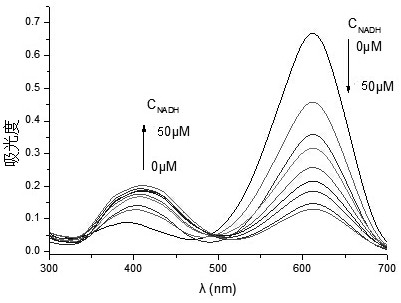 Fluorescent probe for detecting reduced nicotinamide adenine dinucleotide and its phosphate, preparation method and application of the fluorescent probe