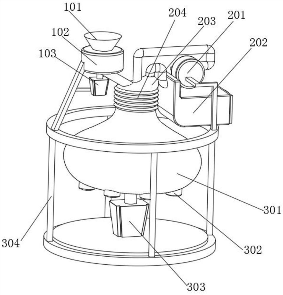 An amplitude type scorpion milling device