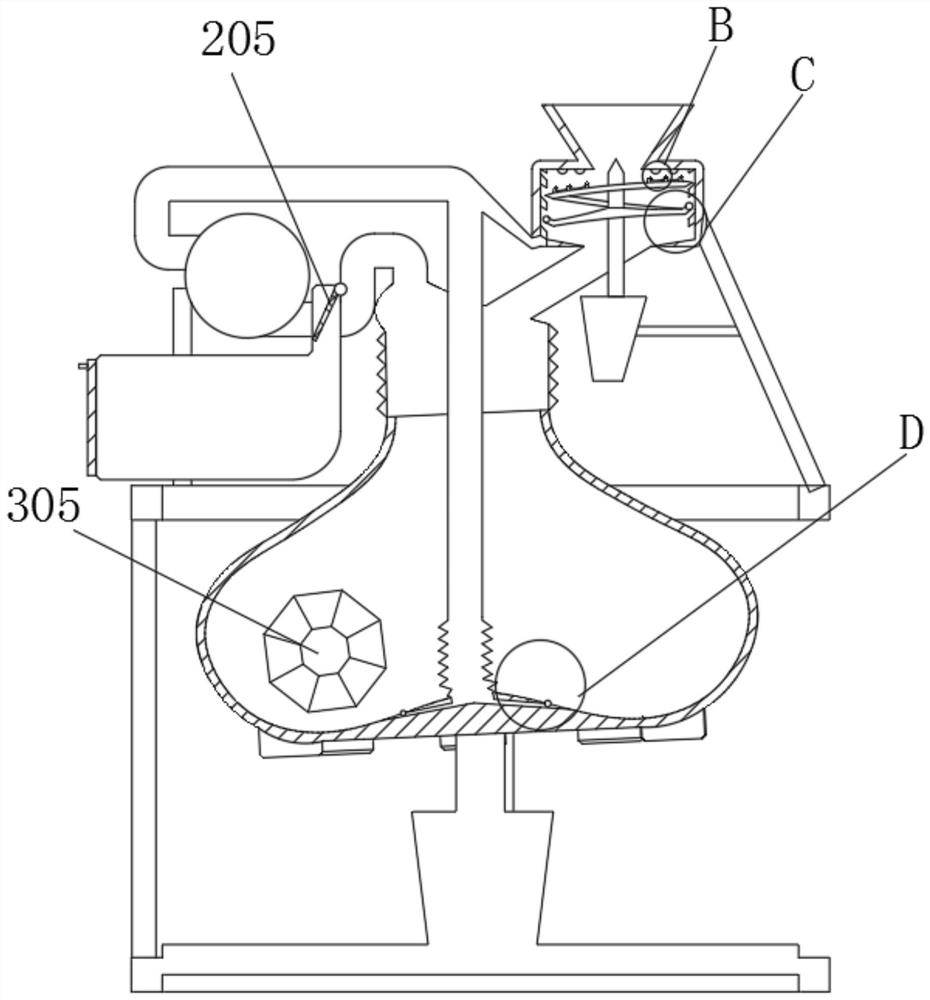 An amplitude type scorpion milling device