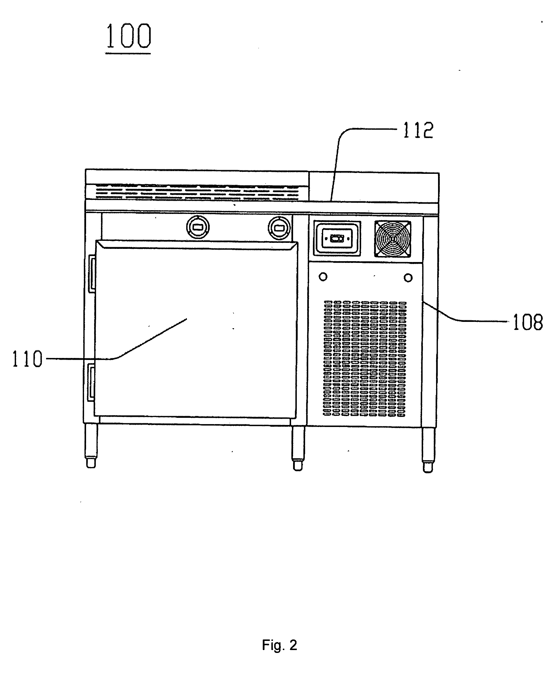 Air blanketed food preparation table