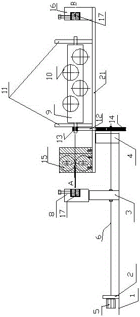 A device for straightening wire rope with split strands