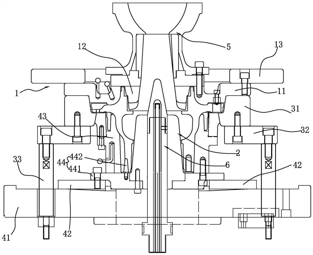 Casting mold of aluminum hub and casting method thereof