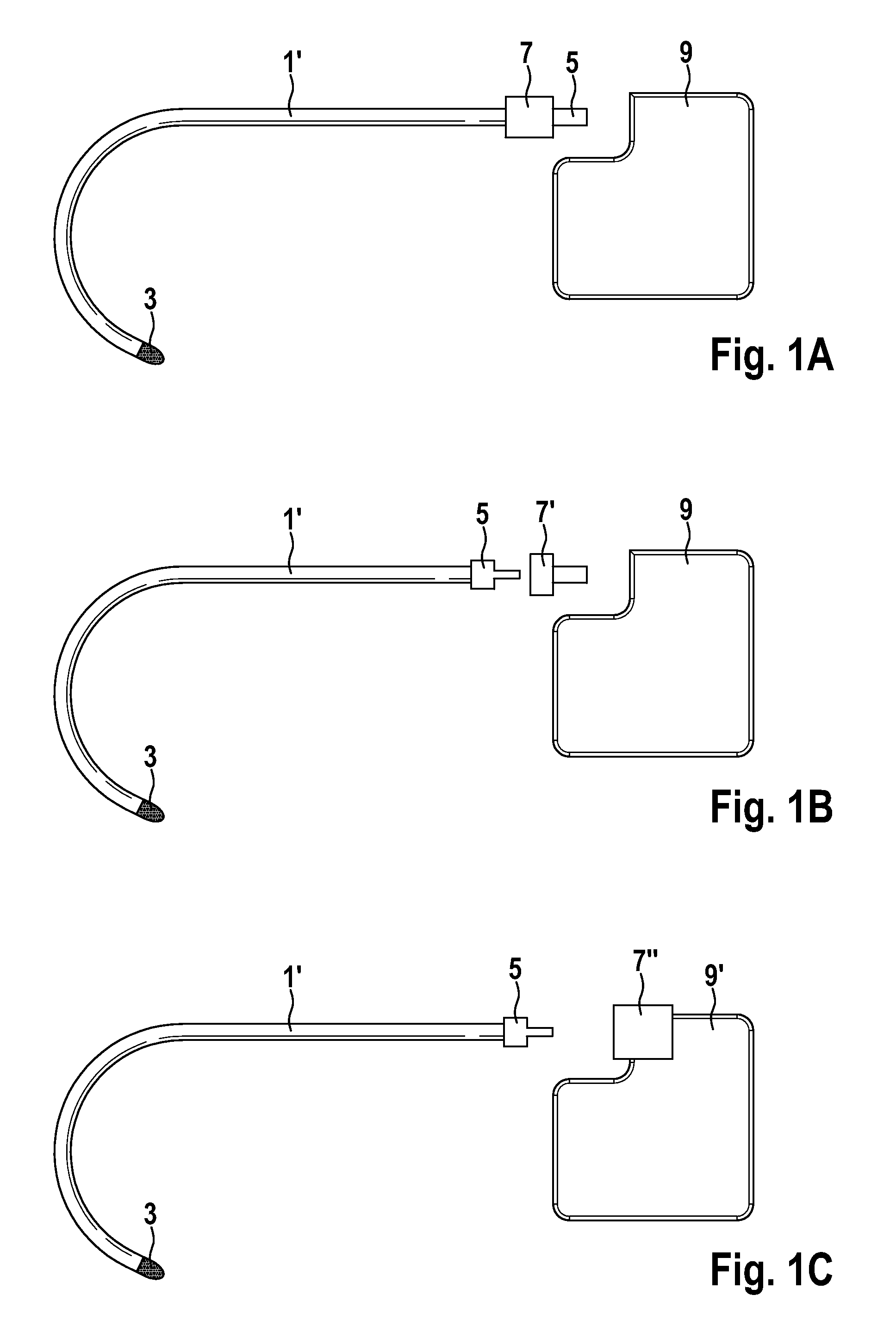 Field decoupling element for use with an implantable line and implantable medical device