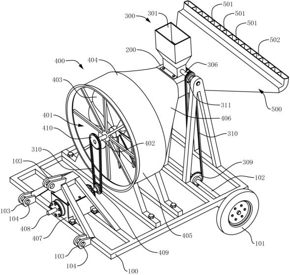 Air-assisted actinidia chinensis pollination device