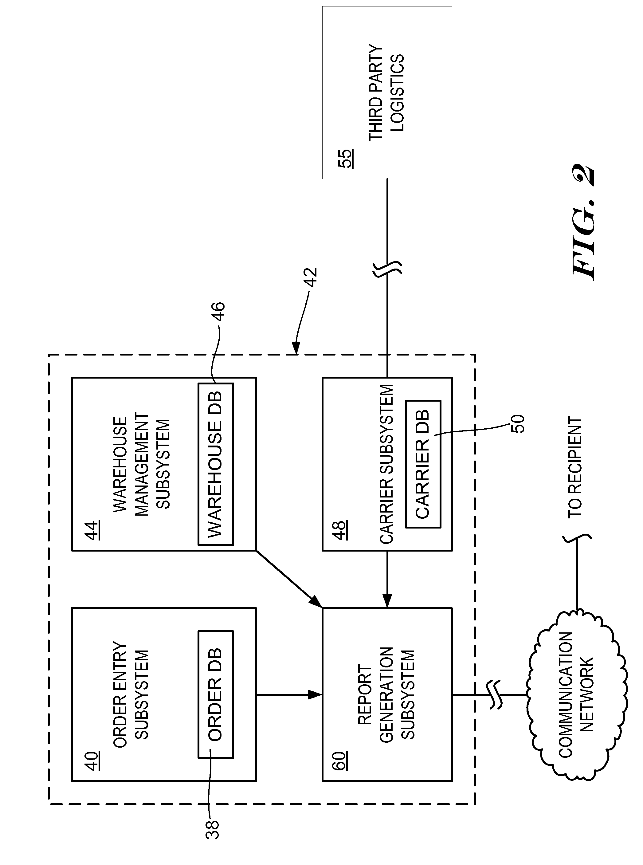 Method and apparatus for monitoring an order status