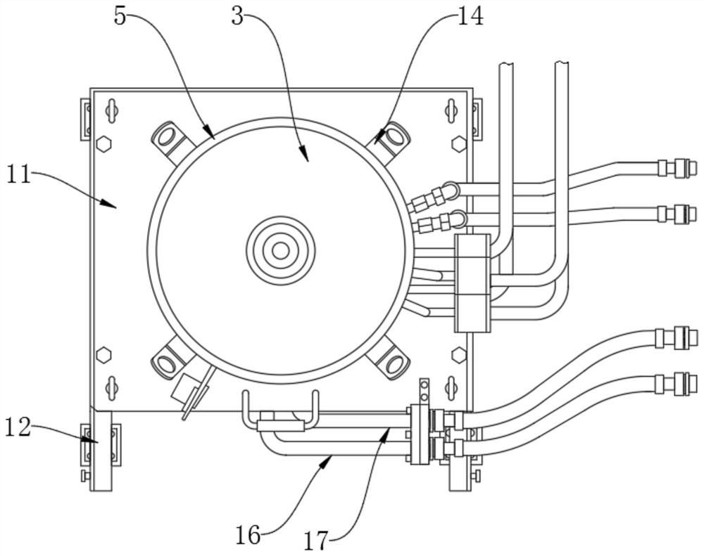 Heat preservation coil structure for directional single crystal precision casting furnace