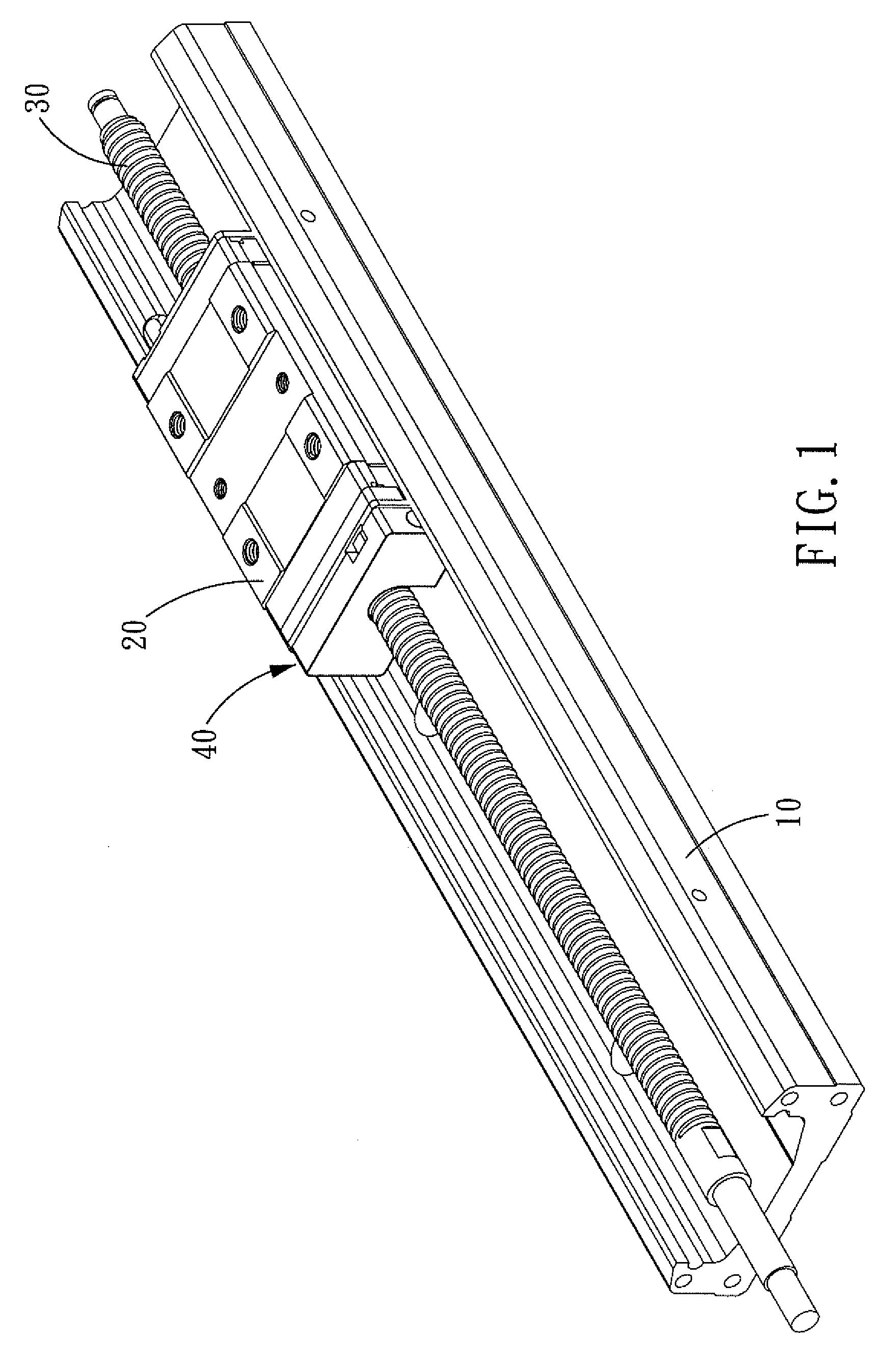 Linear Driving Device with a Self-Lubricating Assembly