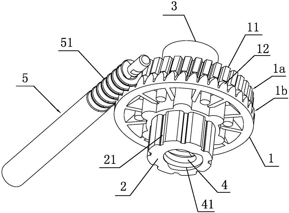 Worm gear structure