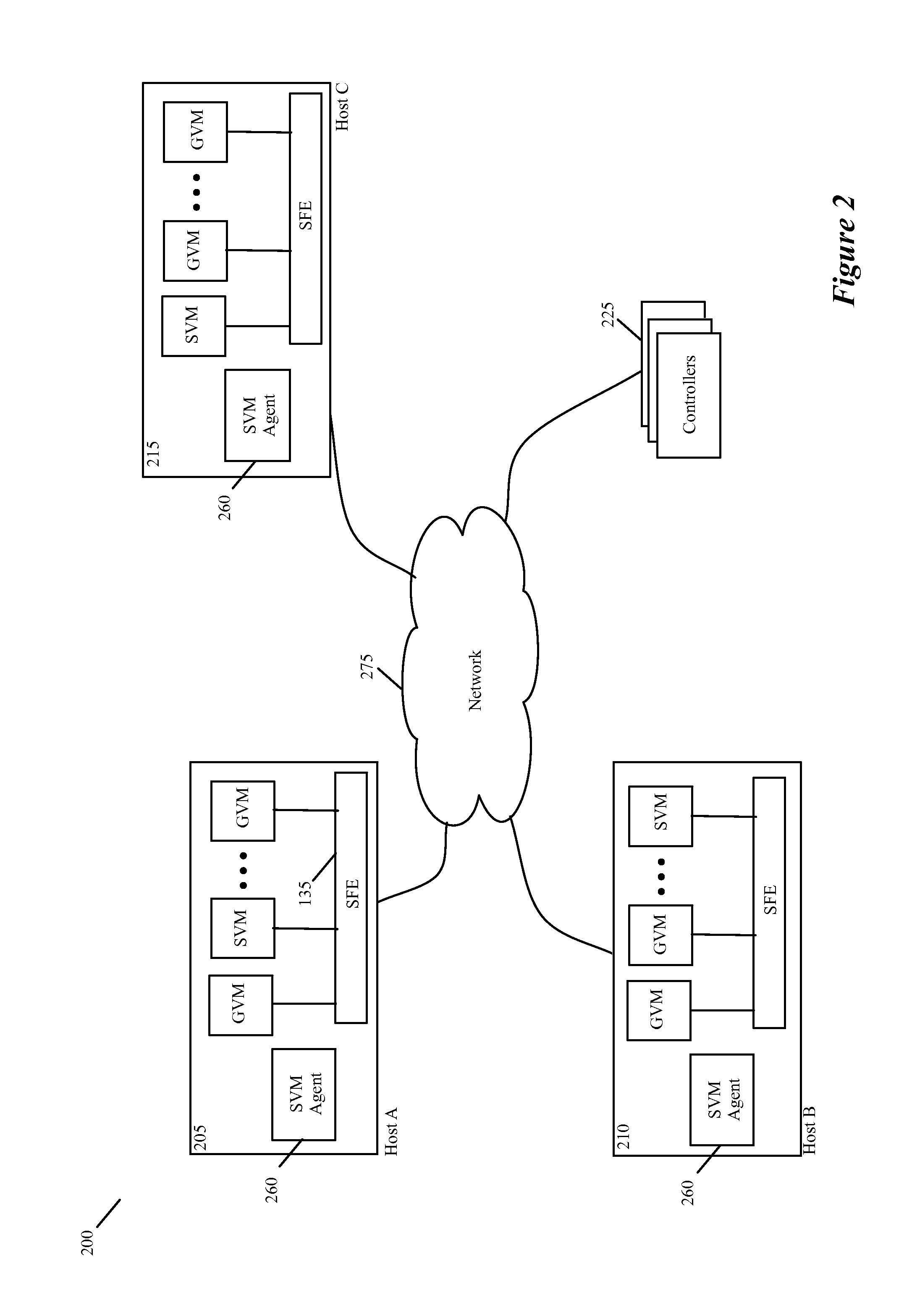 Method and apparatus for providing a service with a plurality of service nodes