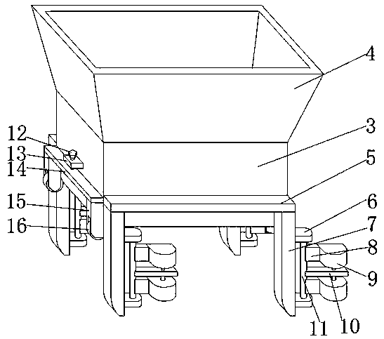 Cement laying device for building engineering