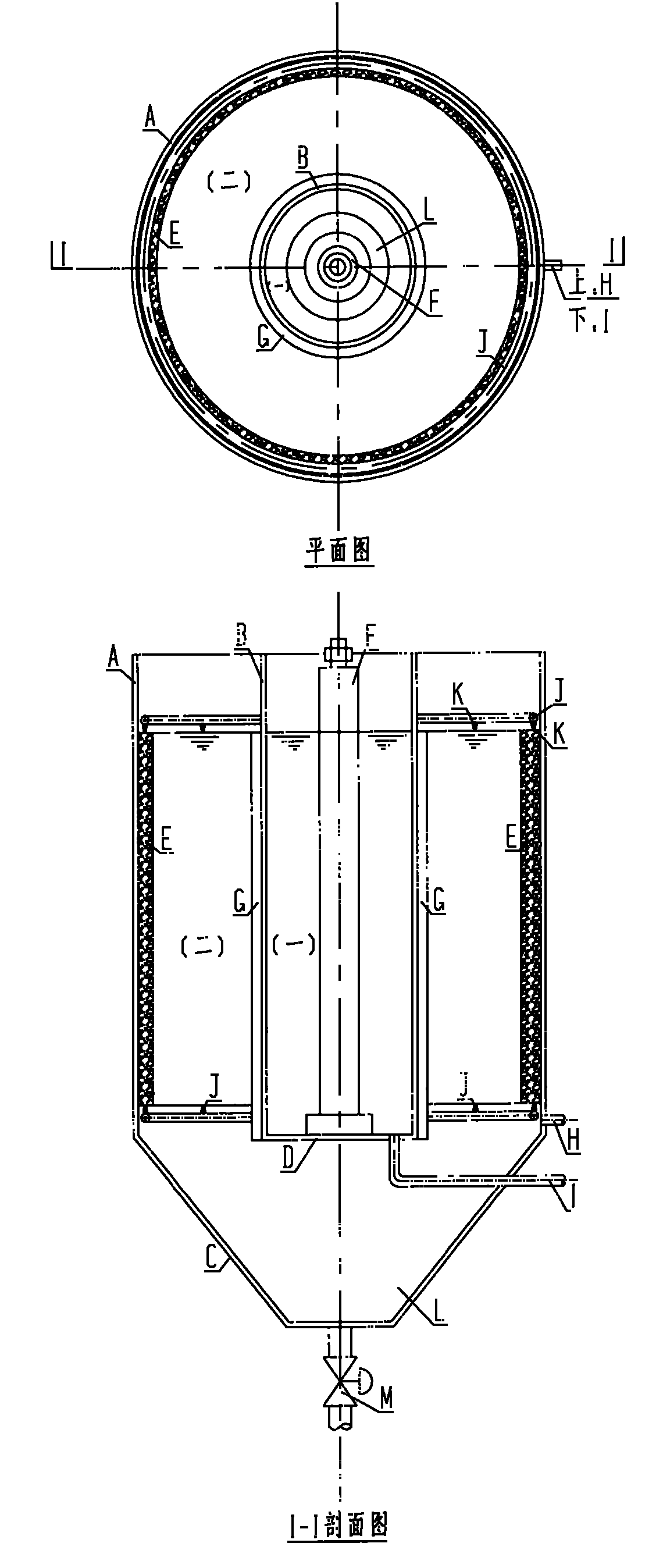 High-efficiency electroplating wastewater treatment and resource utilization device