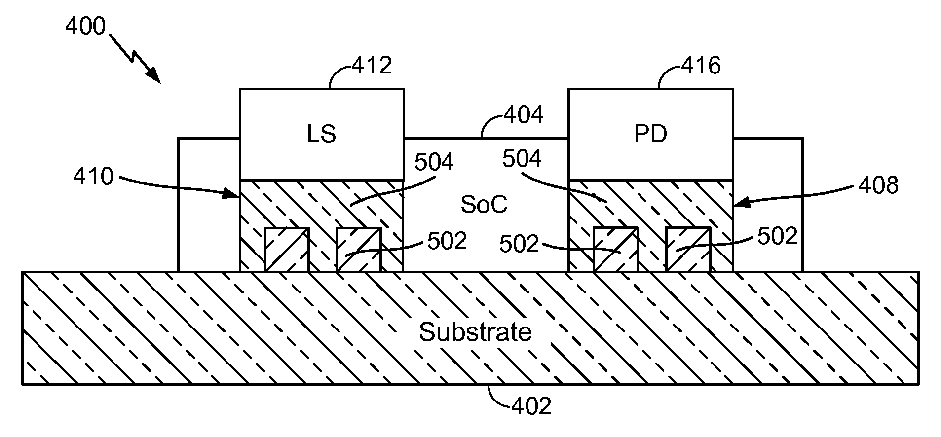 Electro-optical transceiver device to enable chip-to-chip interconnection