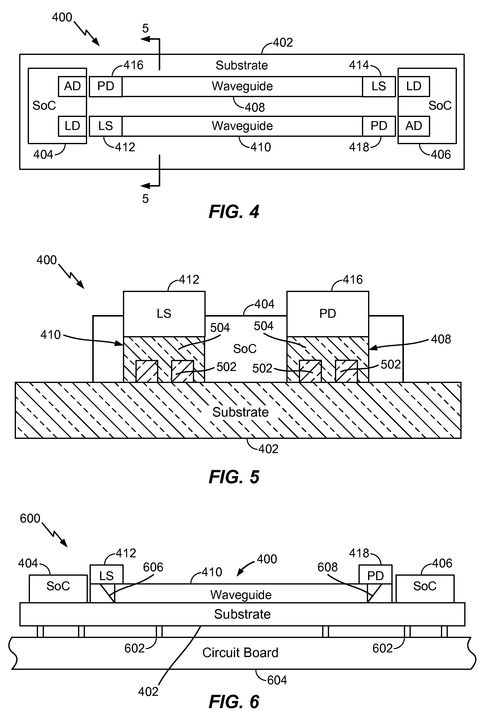 Electro-optical transceiver device to enable chip-to-chip interconnection