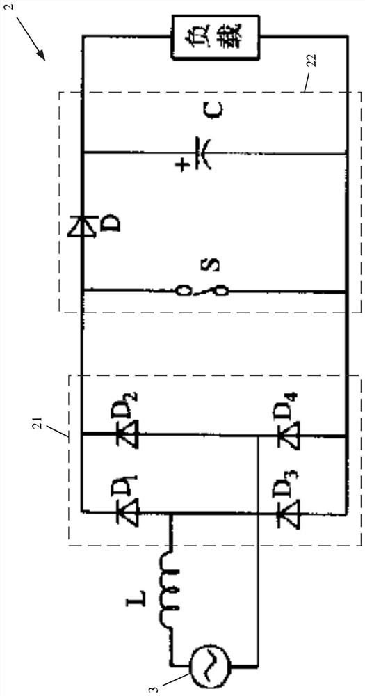 Frequency conversion control circuit for power conversion circuit and power generation system of maglev train