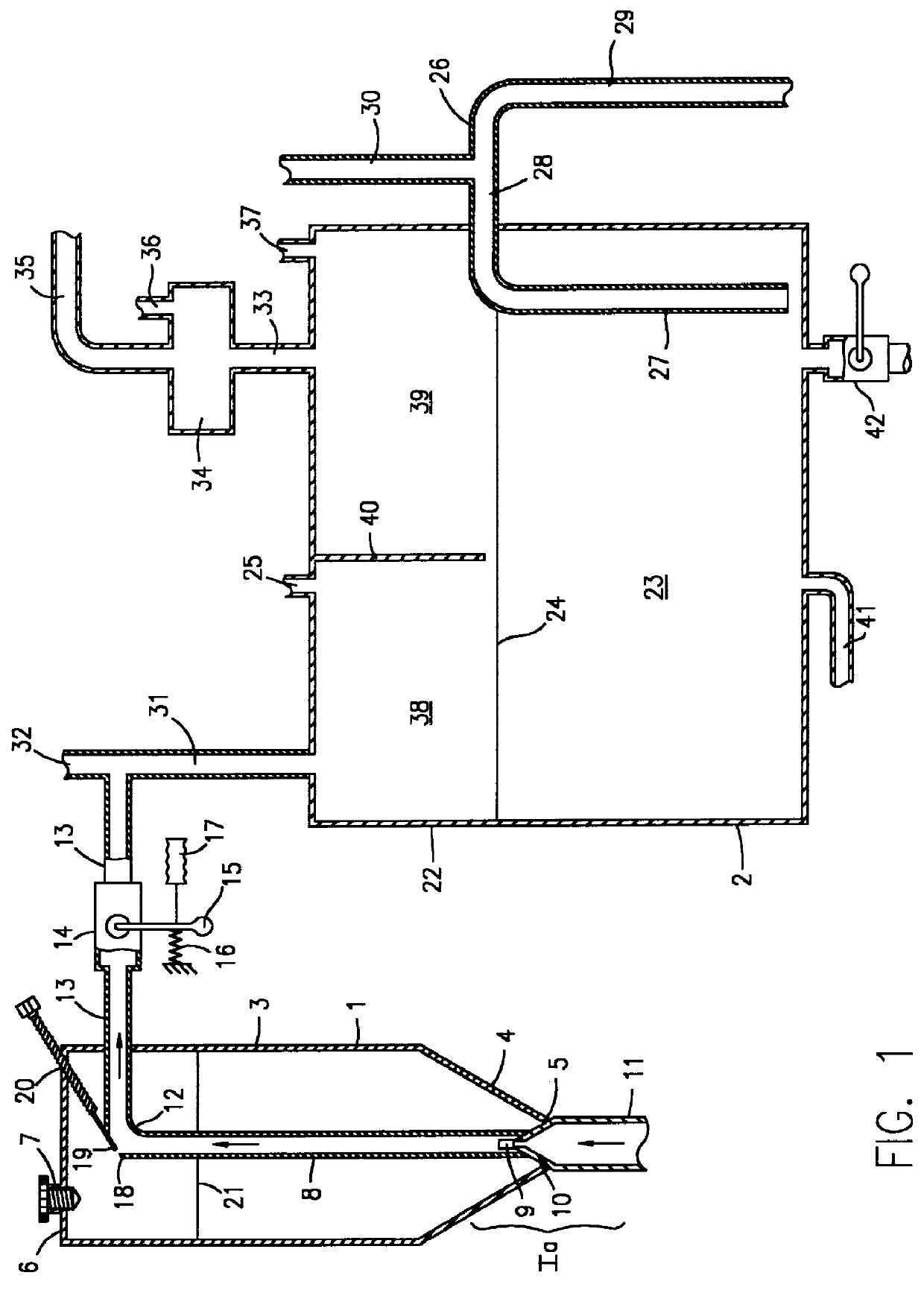 Process and apparatus for producing phosphine-containing gas
