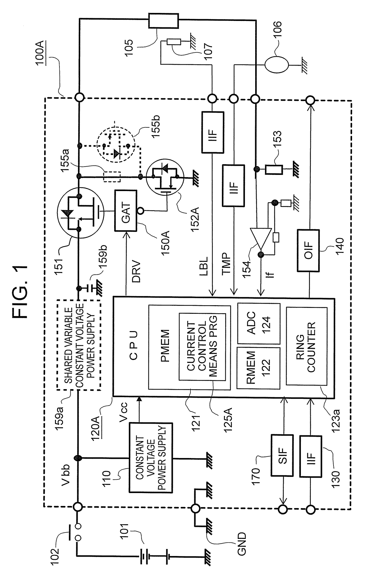 Dither current power supply control method and dither current power supply control apparatus