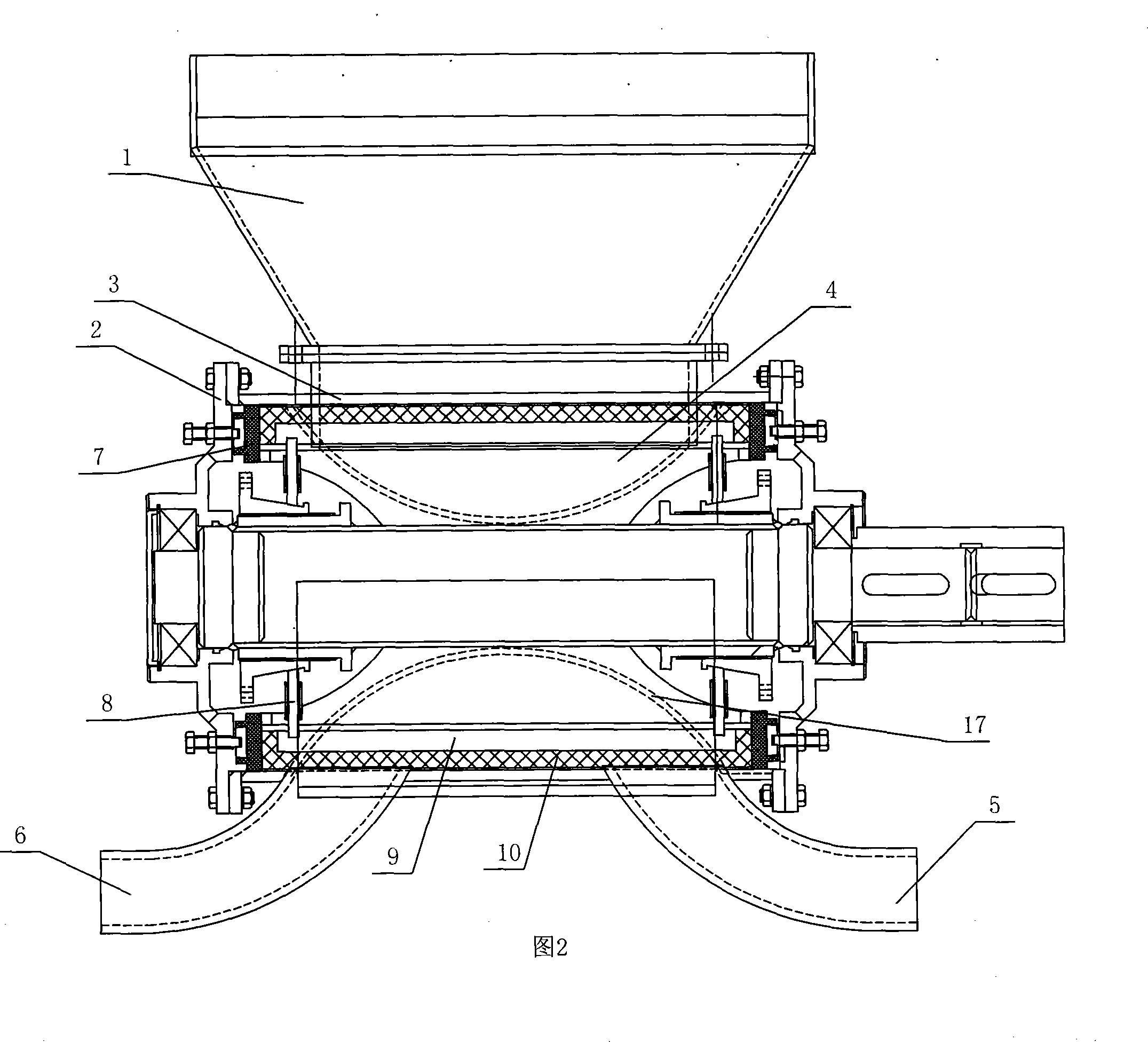 Horizontal type spraying machine