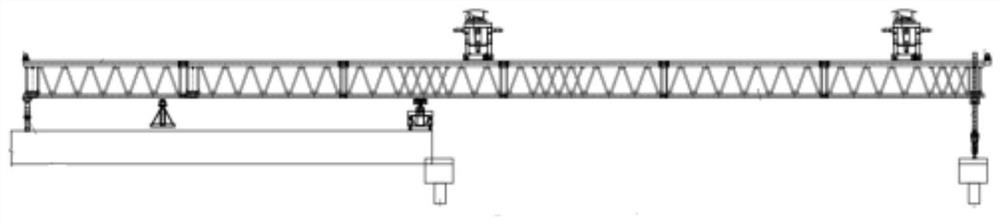 Construction method for prefabricated box girder support in complex city environment