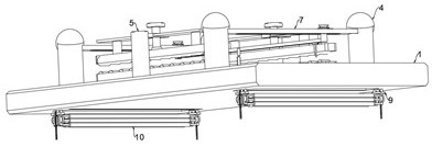 A cut-to-length device for household textile thin cloth production