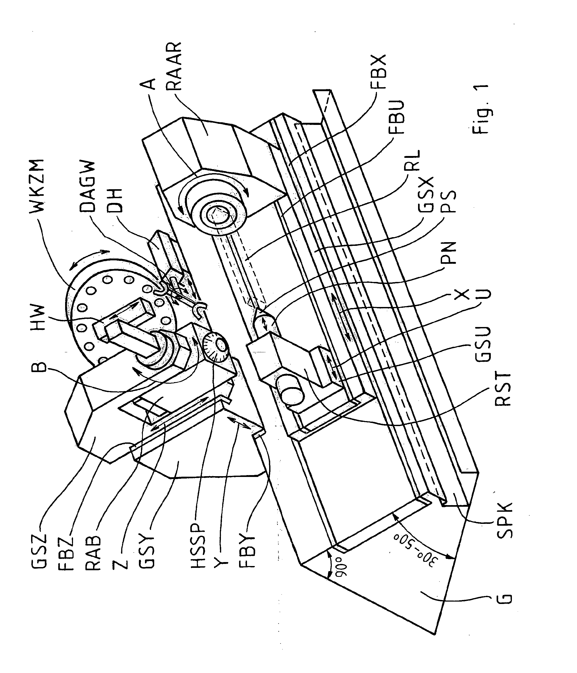 Method for machining blanks in a clamp