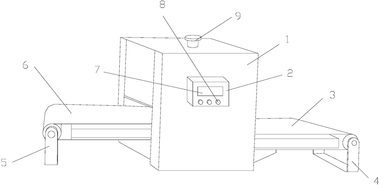 Wood paint spraying device with uniform paint spraying function