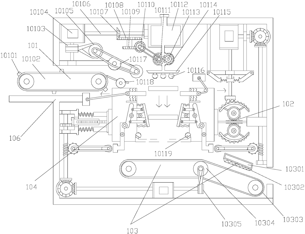 Wood paint spraying device with uniform paint spraying function