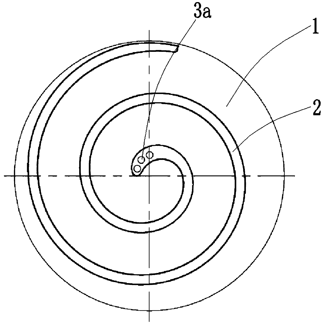 Scroll compressor vortex plate, compressor adopting scroll compressor vortex plate and air conditioner