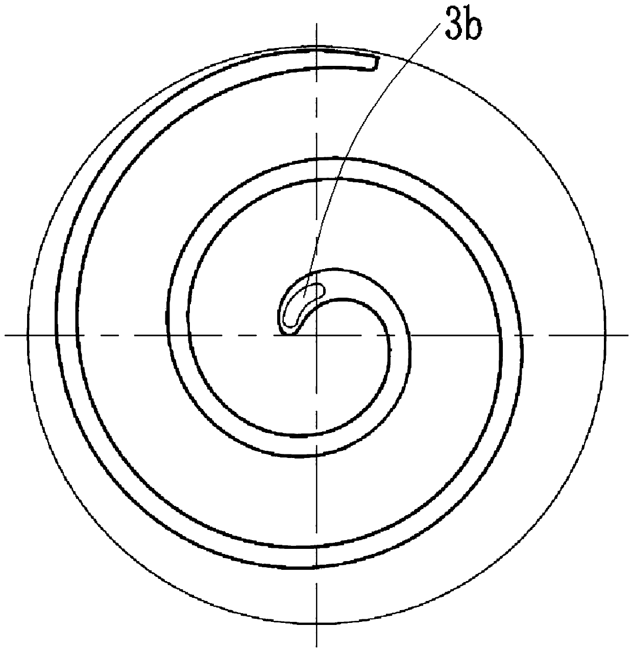 Scroll compressor vortex plate, compressor adopting scroll compressor vortex plate and air conditioner