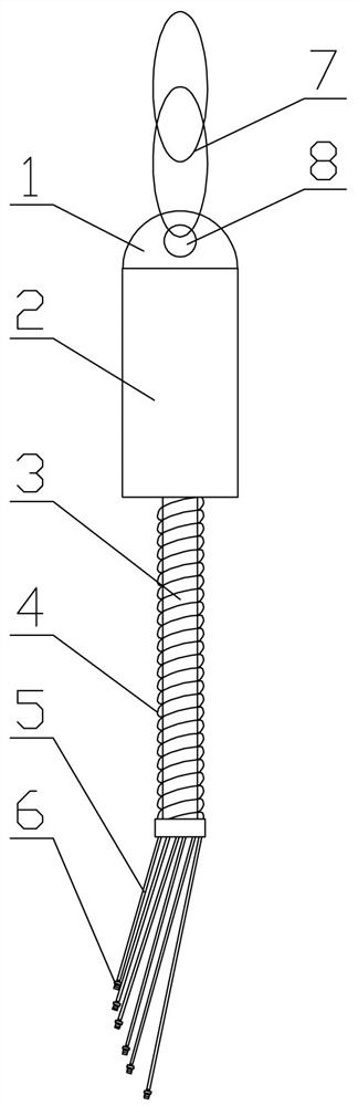 Multi-type tail fiber tube penetrating device