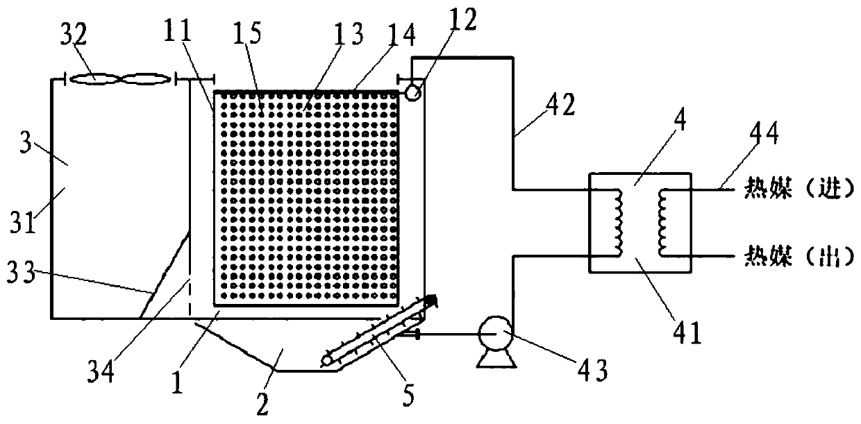 Low-temperature evaporative crystallization apparatus