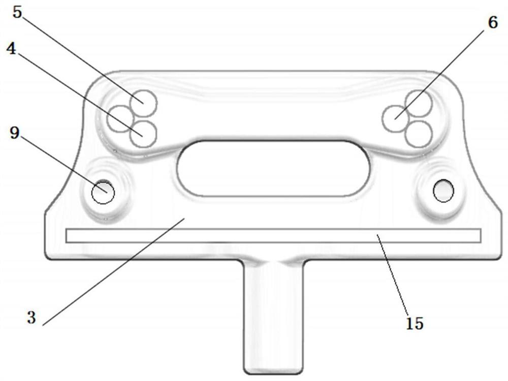 Thighbone osteotomy device and thighbone osteotomy guide plate assembly