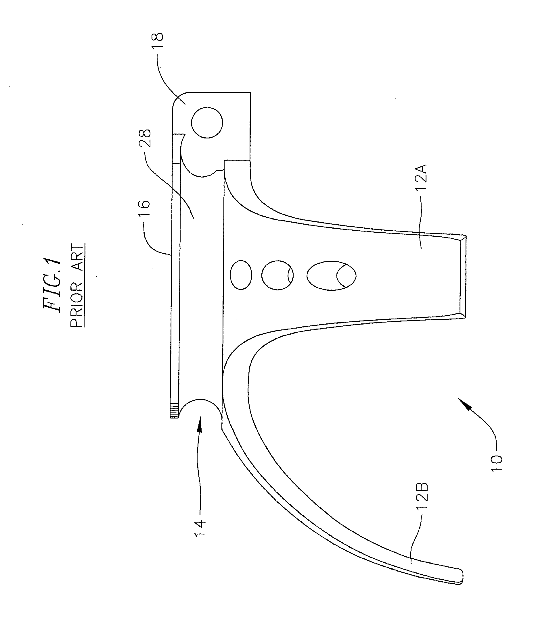 Flexible prong adaptor for stump socket for prosthetics