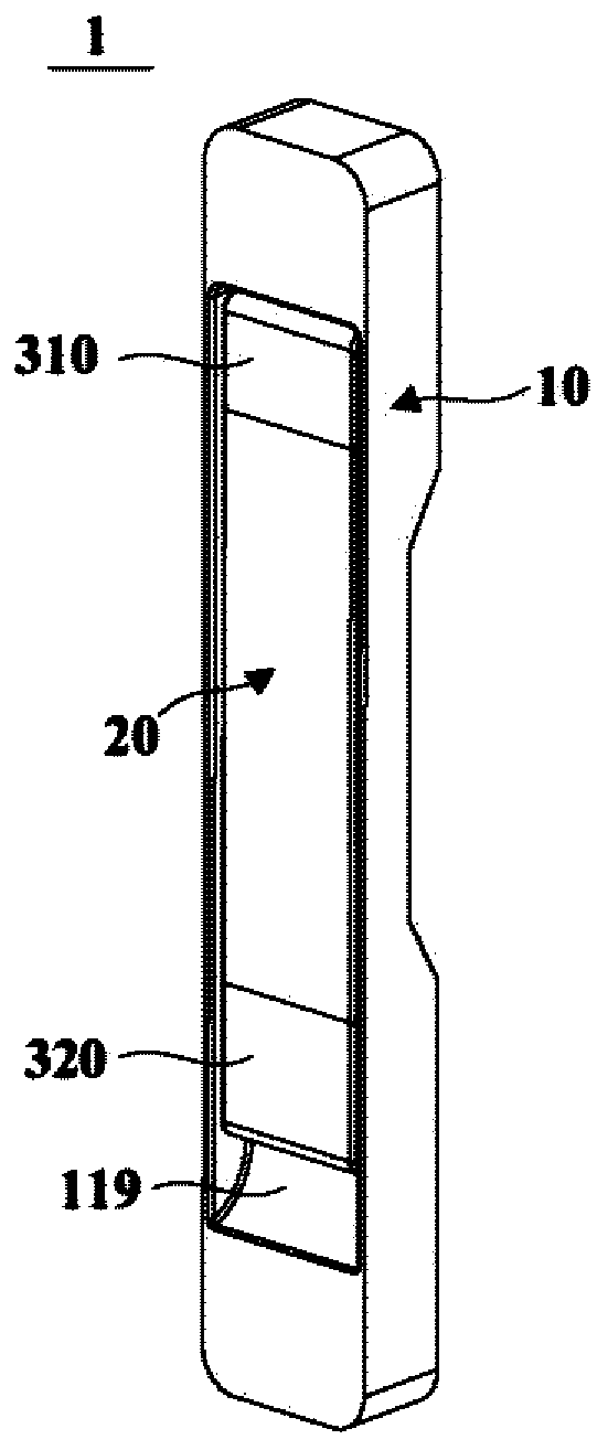 Handle assembly for refrigerating and freezing devices and refrigerating and freezing devices