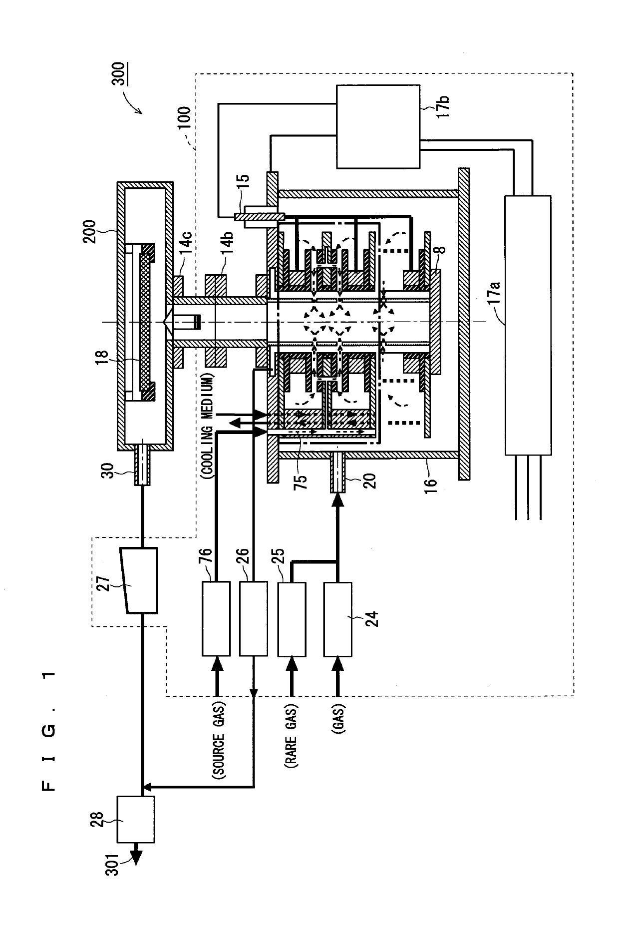 Plasma generation apparatus, CVD apparatus, and plasma-treated particle generation apparatus