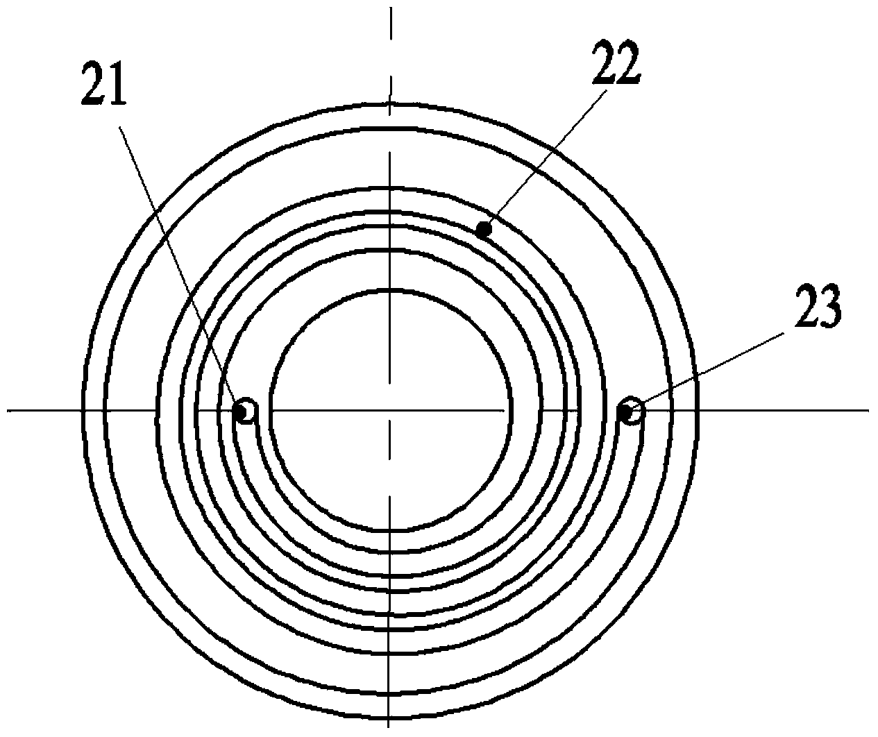 Multistage spiral magnetorheological absorber piston assembly