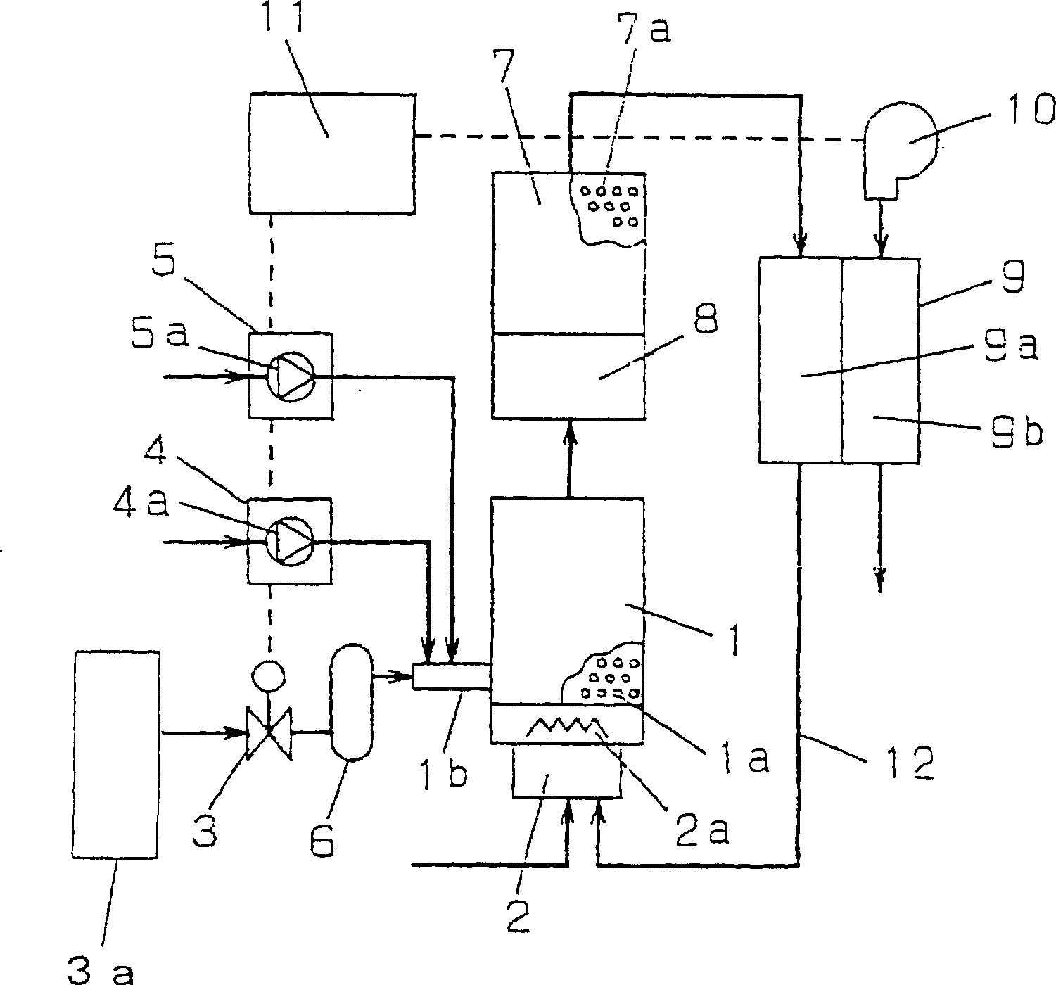 Fuel cell power generation system, and fuel cell power generation interrupting method