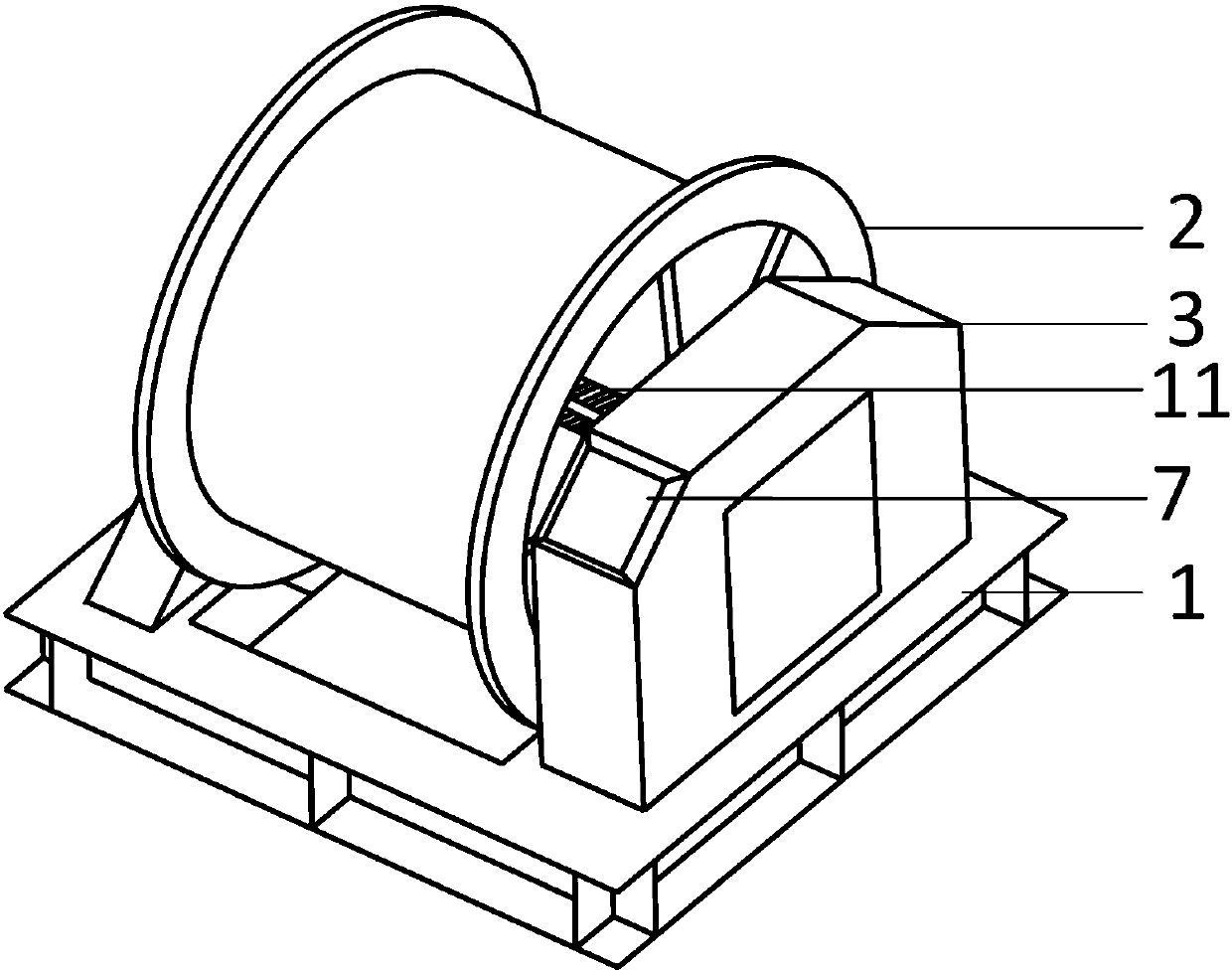 Marine seismic prospecting towing winch capable of automatically adjusting