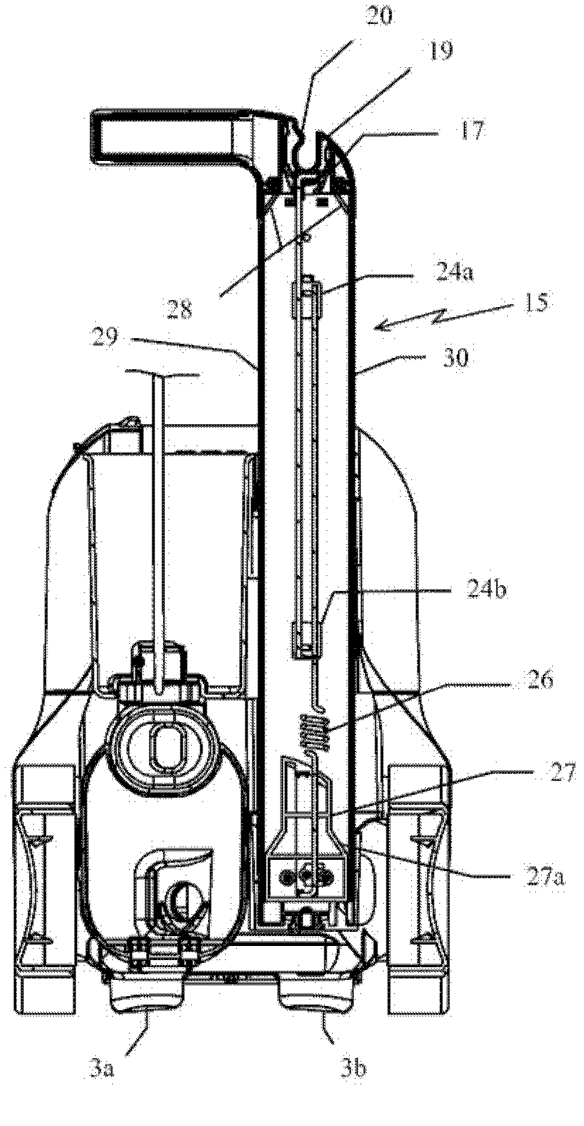 Ironing apparatus comprising an iron and a steam-generating base provided with a cord-guiding device
