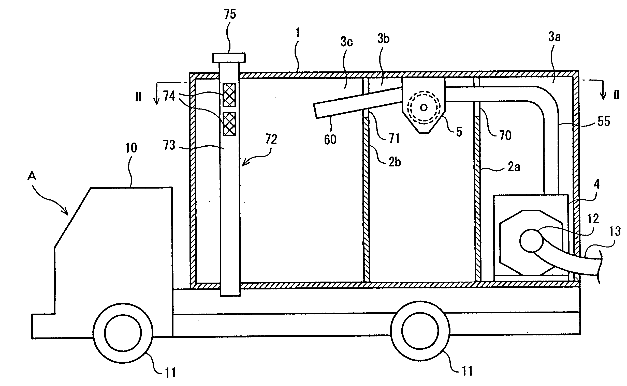 Empty can processing vehicle