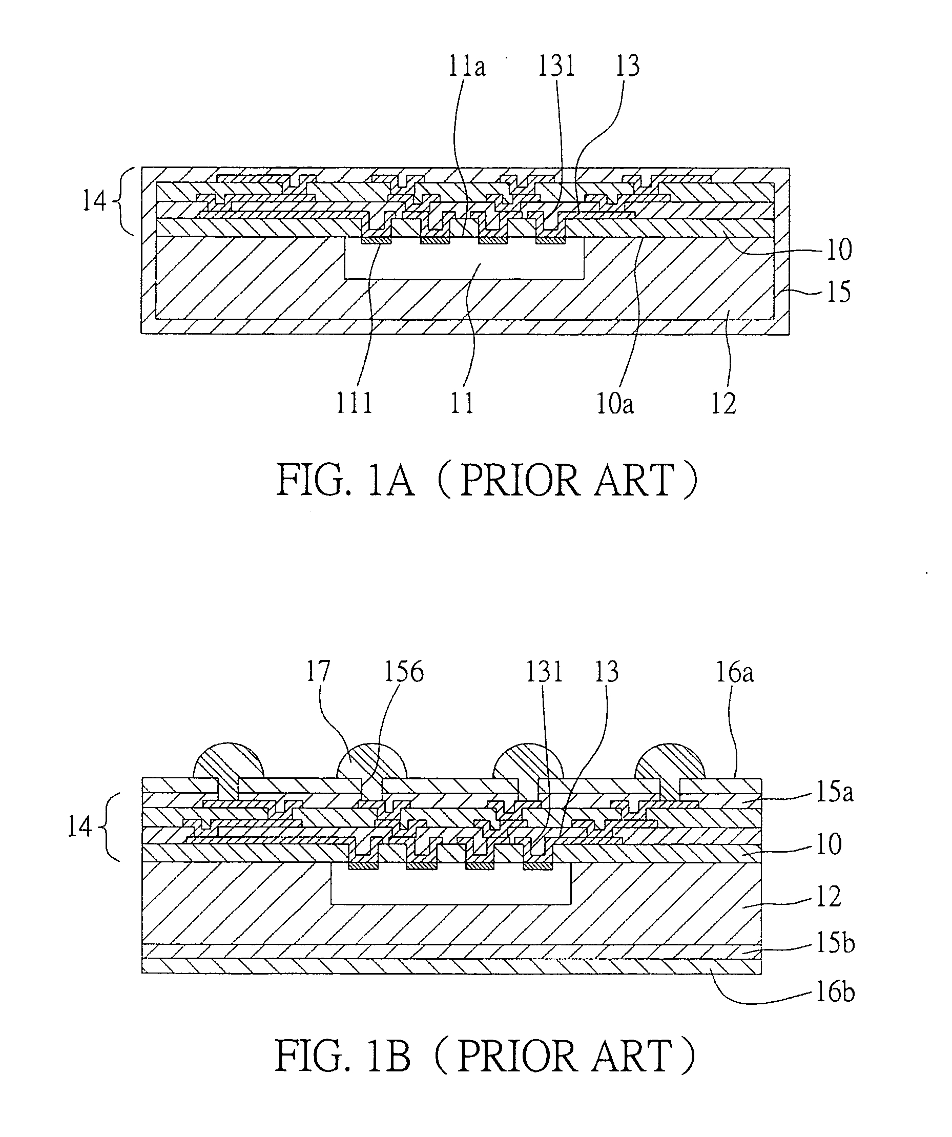 Chip carrier structure having semiconductor chip embedded therein and metal layer formed thereon