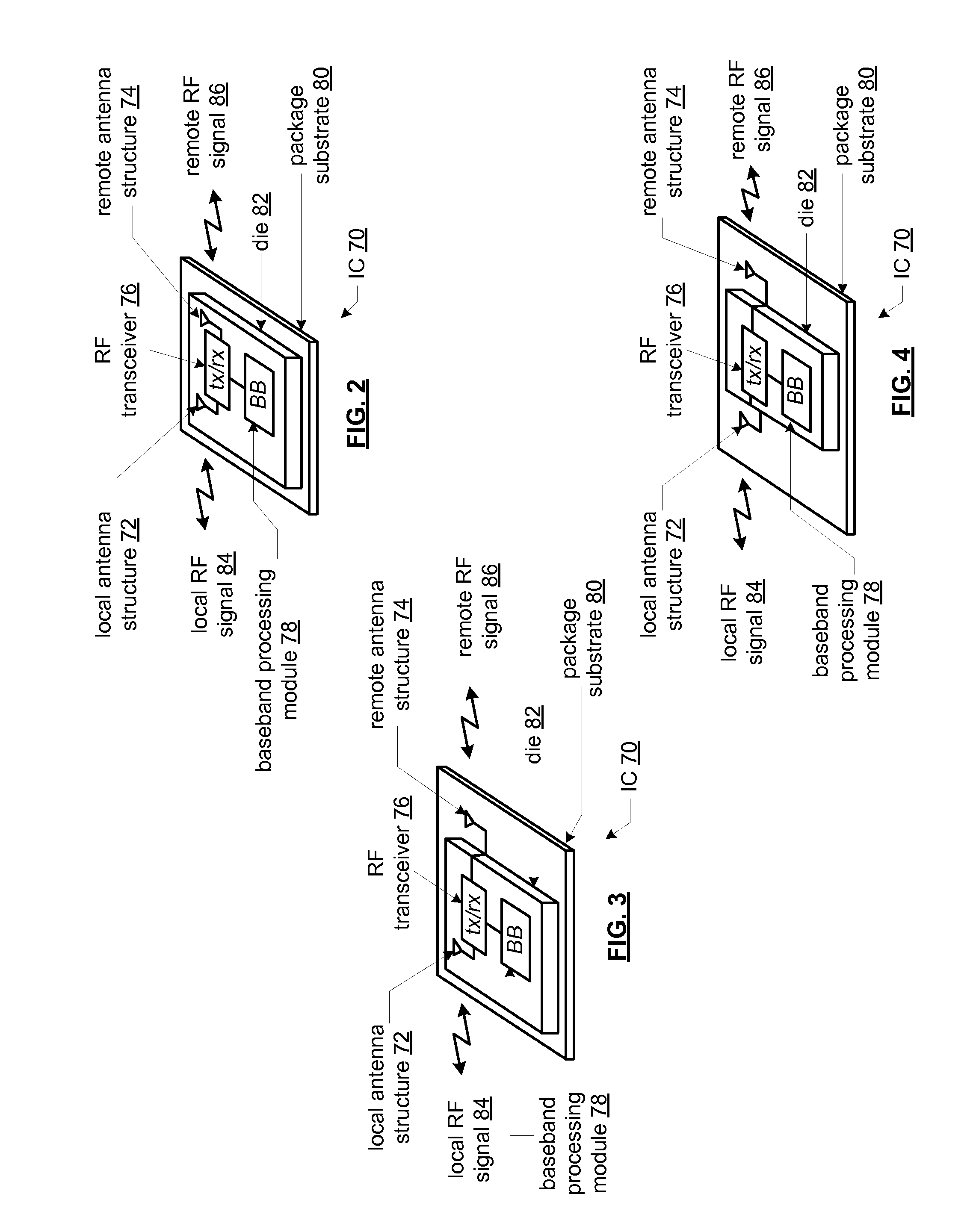 Multimode transceiver for use with multiple antennas and method for use therewith