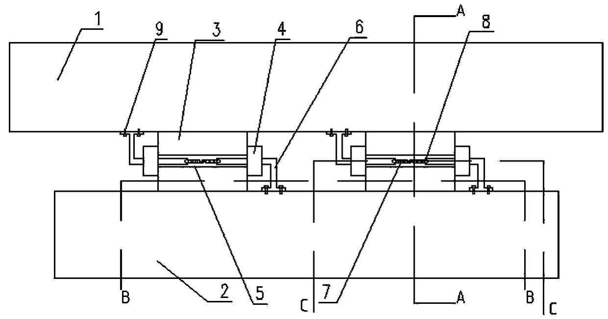 Bridge-rubber-pad limiting energy dissipation device