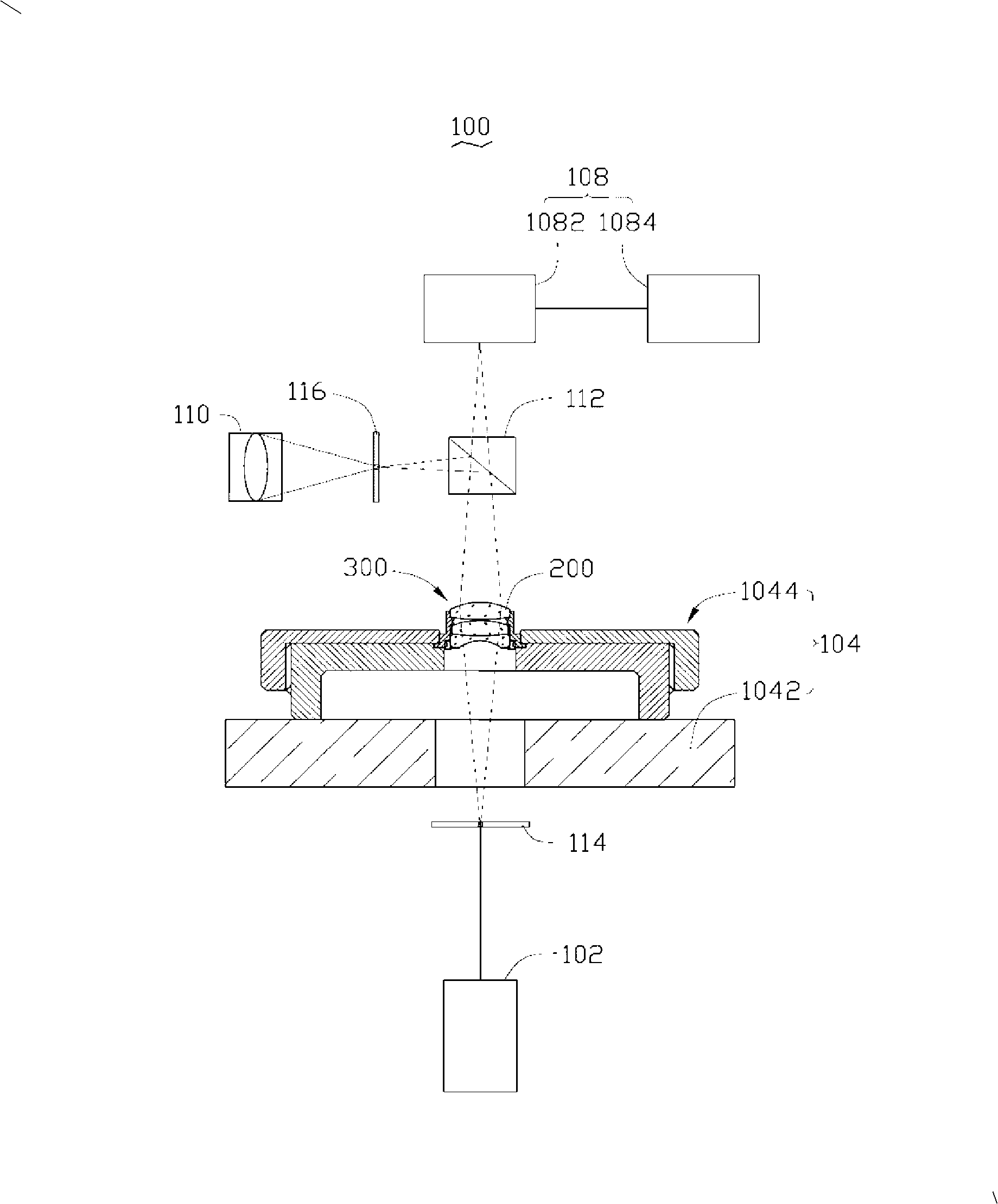 Lens eccentricity detection system and method