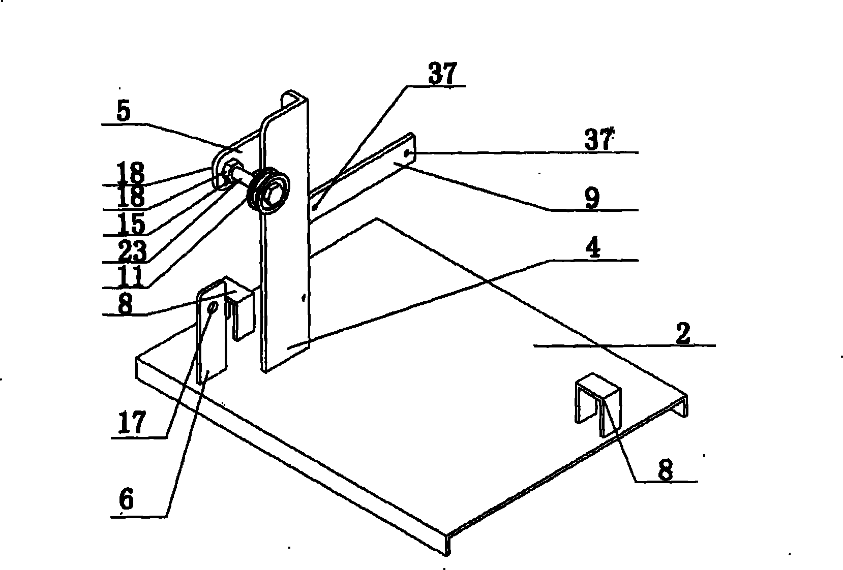 An external flag staff lifter