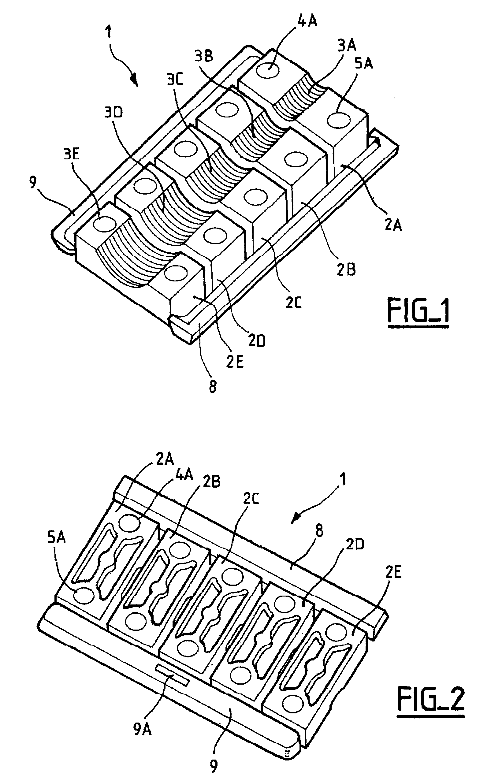 Universal clamp for a cylindrical element, in particular for a cable
